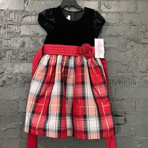 New Bonnie Jean girls Christmas dress